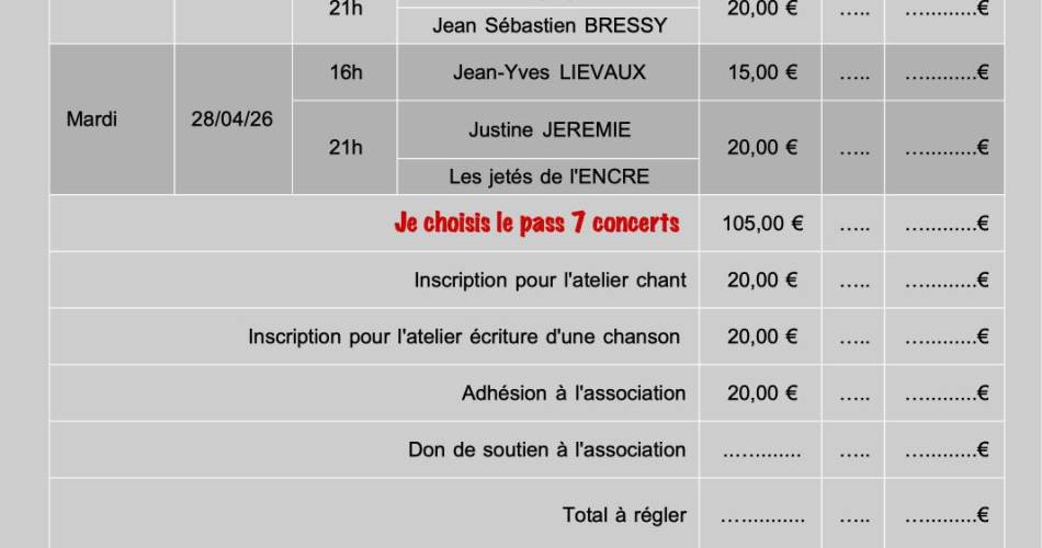 Concert by Bernard Joyet - From Brassens to the new scene@Les Z'enfants de Brassens