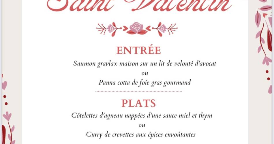 Saint Valentin au Restaurant Le Thor'ent des saveurs@le thor'ent des saveurs