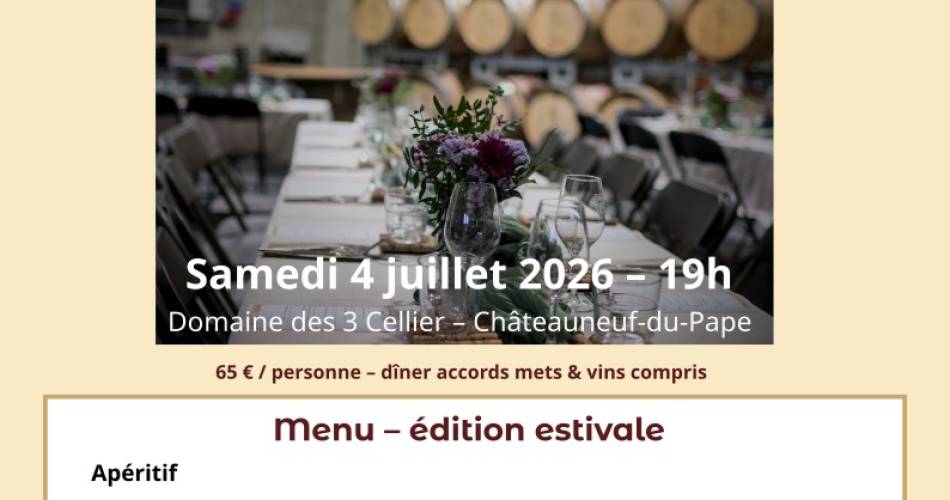 L'Instant Gourmand des 3 Cellier@© Les 3 Cellier