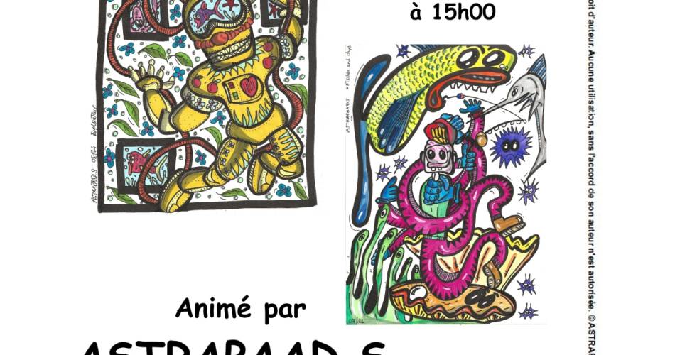 Atelier dessin animé par Astrapaad's@© Astrapaad's