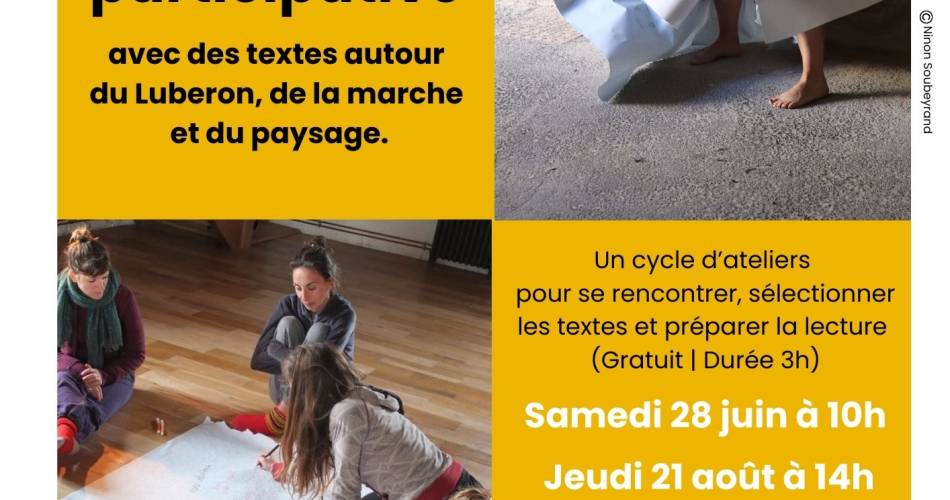 Ateliers de lecture participative & publique autour du Luberon, de la marche et du paysage@MédiathèqueApt