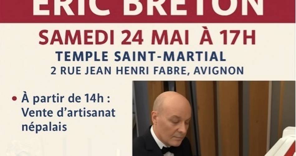 Concert de piano par Eric Breton@Temple Saint Martial