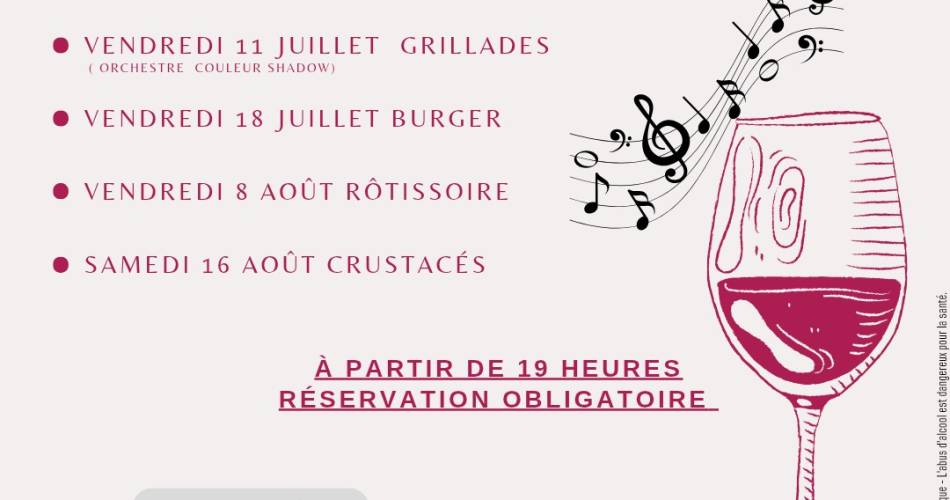 Soirées festives d'été au domaine du Collet Vert@cv 