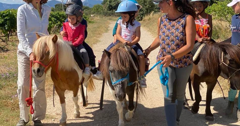 Sortie à la rivière d'Entraigues sur la Sorgue avec les poneys@Lucky Horse