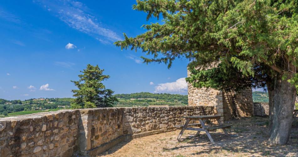 Aire de pique-nique Les jardins de Cairanne@OTI Vaison Ventoux Tourisme