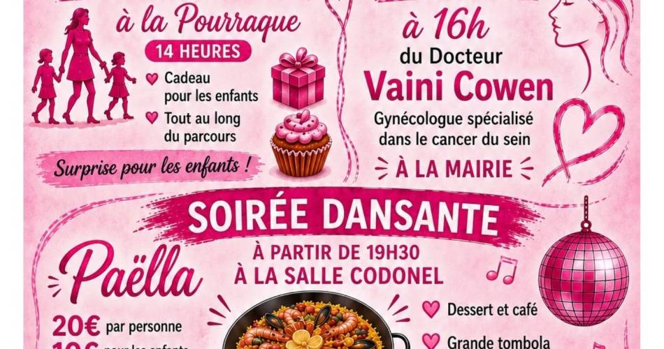 Marche conviviale, conférence, et soirée dansante à Beaumont de Pertuis pour octobre rose@Marche conviviale , conférence,  et soirée dansante à Beaumont de Pertuis pour octobre rose_Beaumont-de-Pertuis