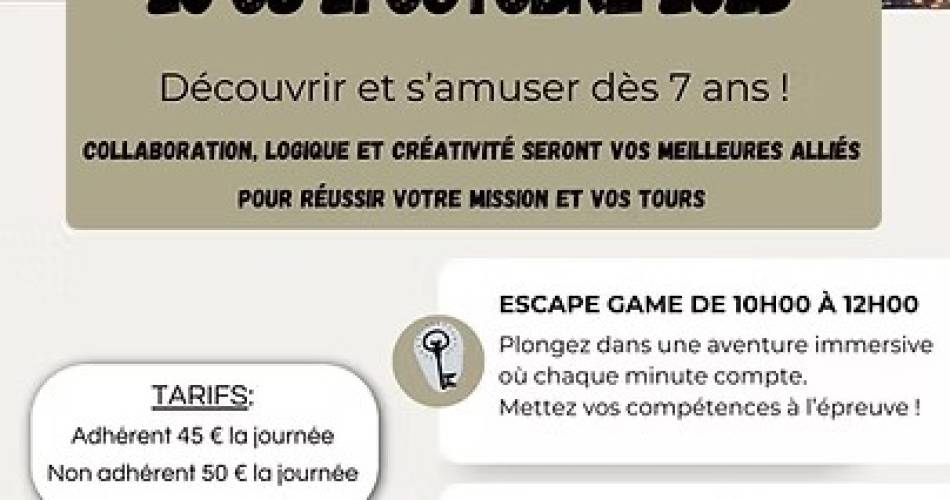 Stage Escape Game et Magie@MJC Carpentras