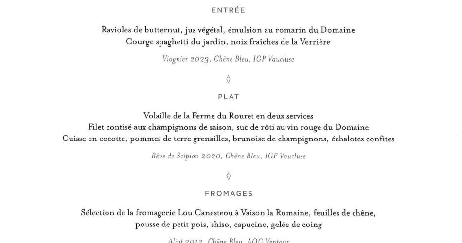 Tussen wijngaarden en herfstsmaken, een geëngageerde lunch met 4 handen - Chêne Bleu@Chêne Bleu