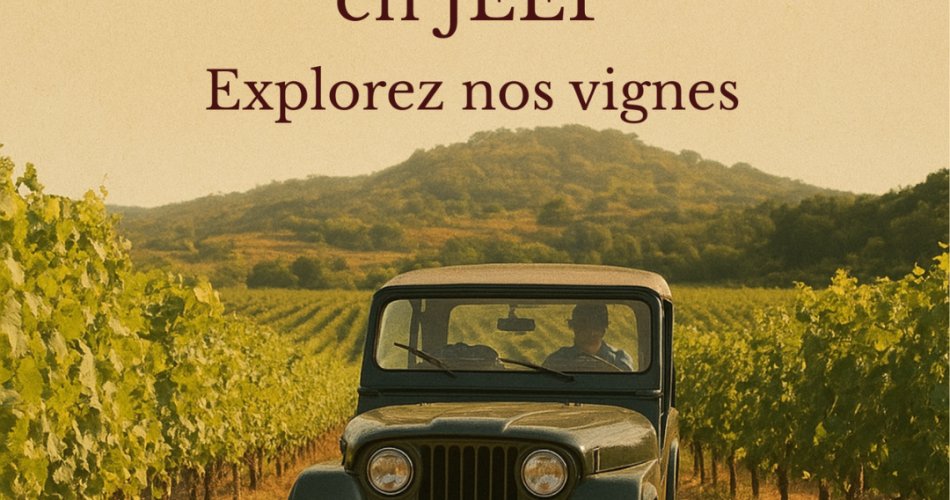 Balade en Jeep dans le vignoble et dégustation - Domaine Juliette Avril@© Domaine Juliette Avril