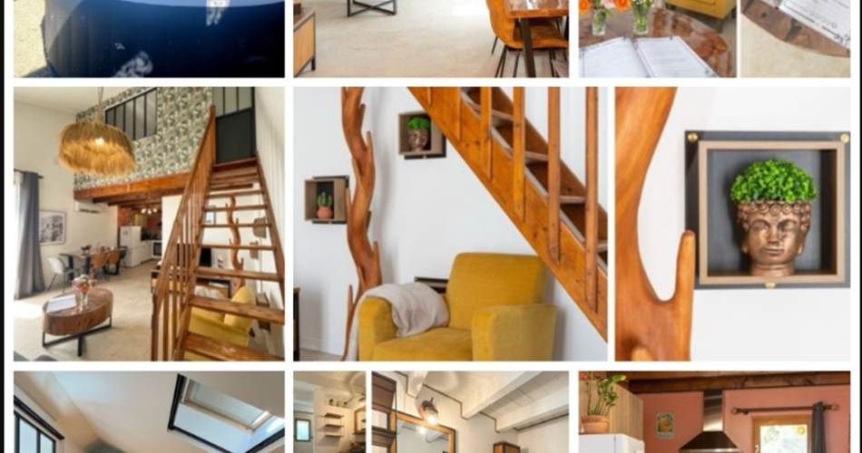 Nature & détente jacuzzi au pied du Mont Ventoux@Nature &détente