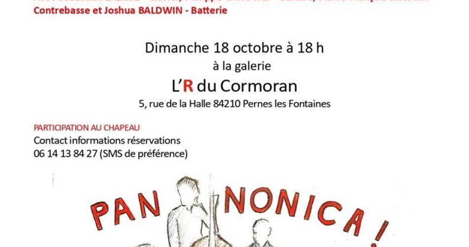 Jazz au Cormoran :  Quartet PANNONICA@Jazz au Cormoran :  Quartet PANNONICA_Pernes-les-Fontaines