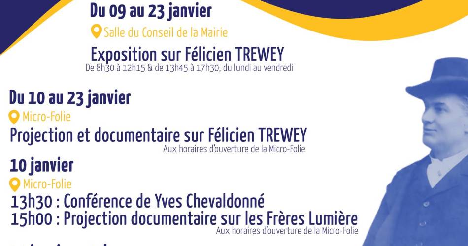 Diffusion et documentaires - Micro Folie Autour de 'Félicien Trewey' et des débuts du cinéma@Service communication