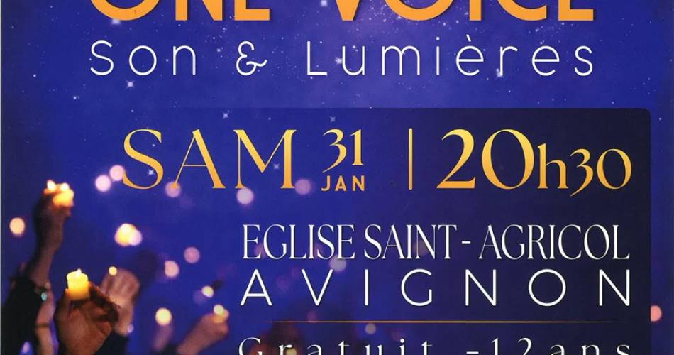 One Voice sound & light gospel concert@©Chorale gospel One Voice