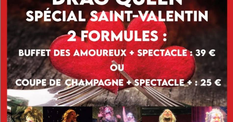 Dinner and show - Valentine's Day drag queen cabaret@©Le Rouge-Gorge