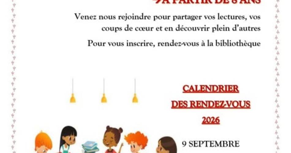 Club lecture jeunesse@©Centre Culturel de Mormoiron