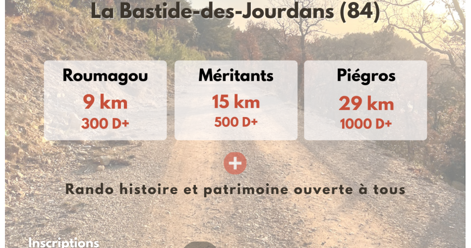 1 édition de la Luberun, trail 100% nature, avec 3 formats courses + une rando pour la famille ou les amis qui viennent vous soutenir. Au programme : Sentiers, nature, histoire, after run, tombola solidaire et artisanat localà La Bastide des Jourdans@LUBERUN Trail à La Bastide des Jourdans_La Bastide-des-Jourdans