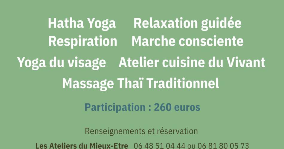 Weekend of regeneration at Château de Taulignan@Les Ateliers du Mieux Etre