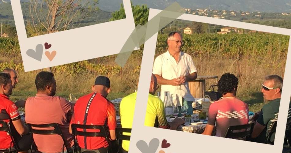 Balade et Dégustation Mets & Vins : « Le maillot à pois des saveurs » au Domaine de Mas Caron@Domaine Mas Caron