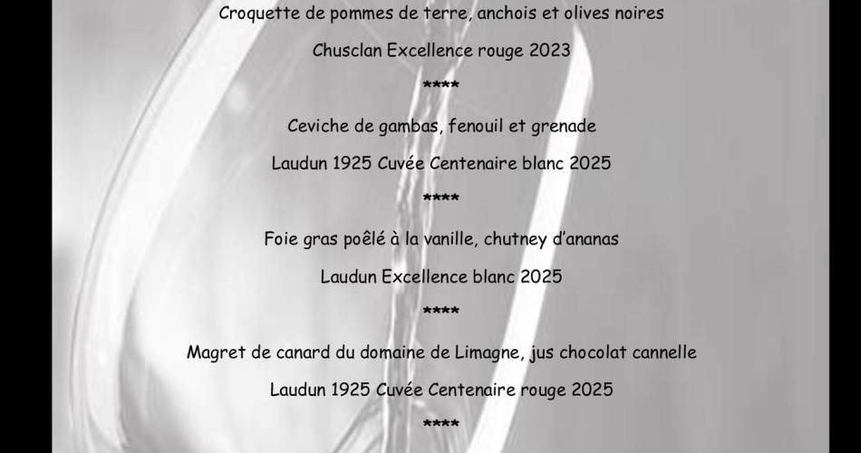 Dîner accord mets & vins au restaurant Le Parvis@© Le Parvis