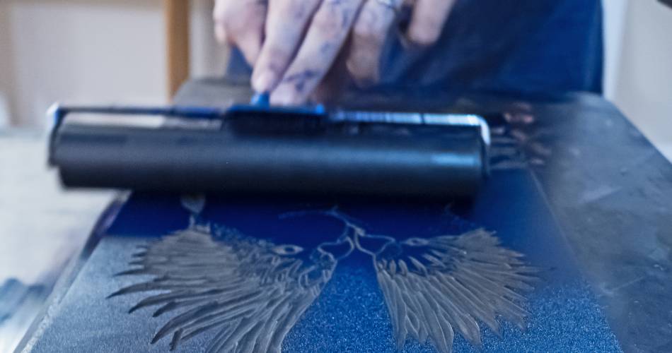 La Caserne , Blue Kid : Atelier de linogravure@Blue Kid