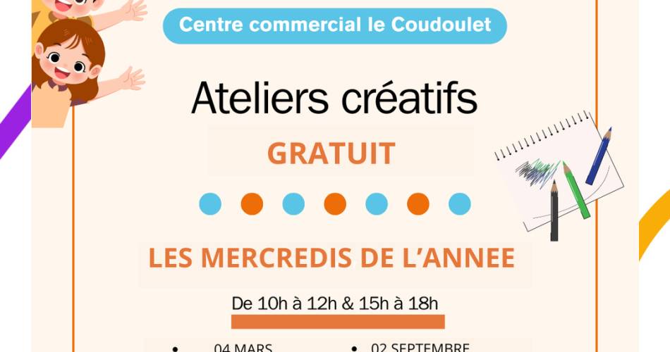 Ateliers créatifs - Centre commercial Le Coudoulet@© Le Coudoulet