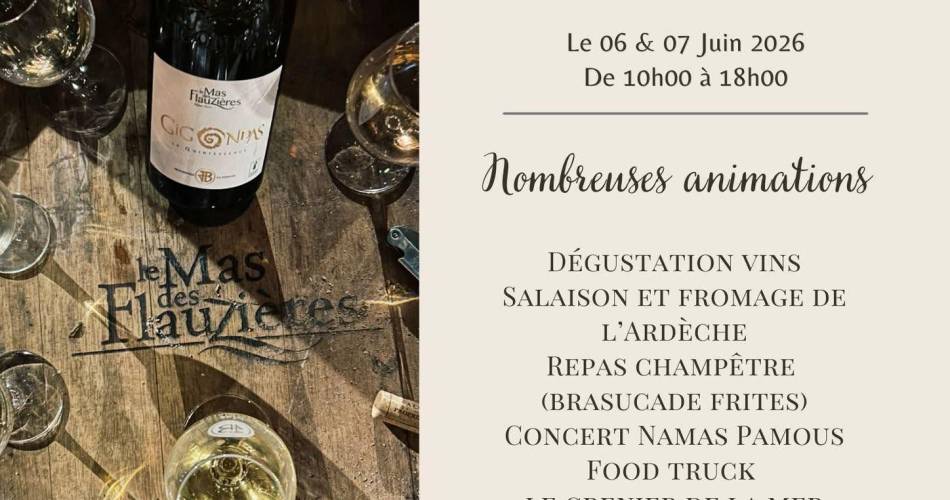 Open house - Domaine Le Mas des Flauzières@Le Mas des Flauzières