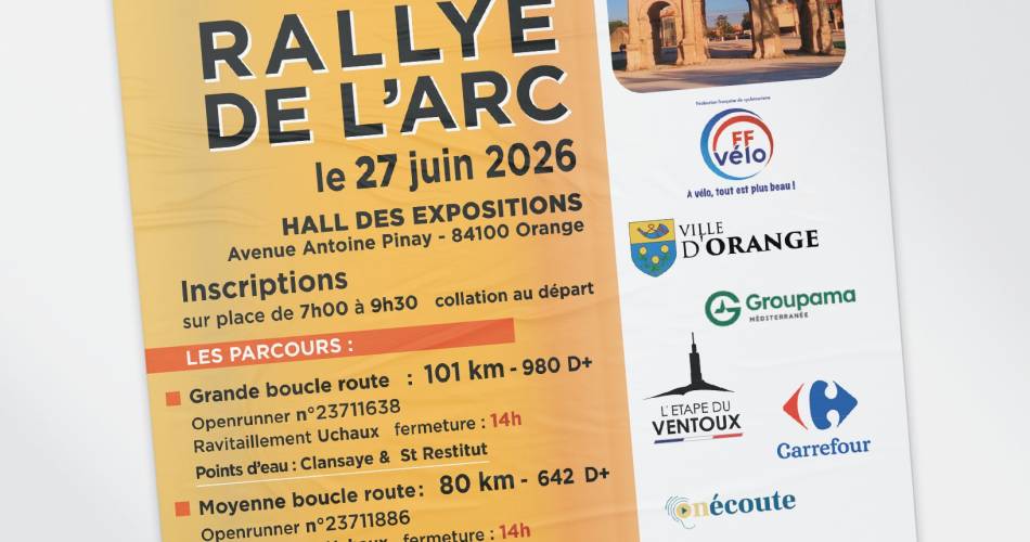 Rallye de l'Arc@© Cyclo Club Orangeois
