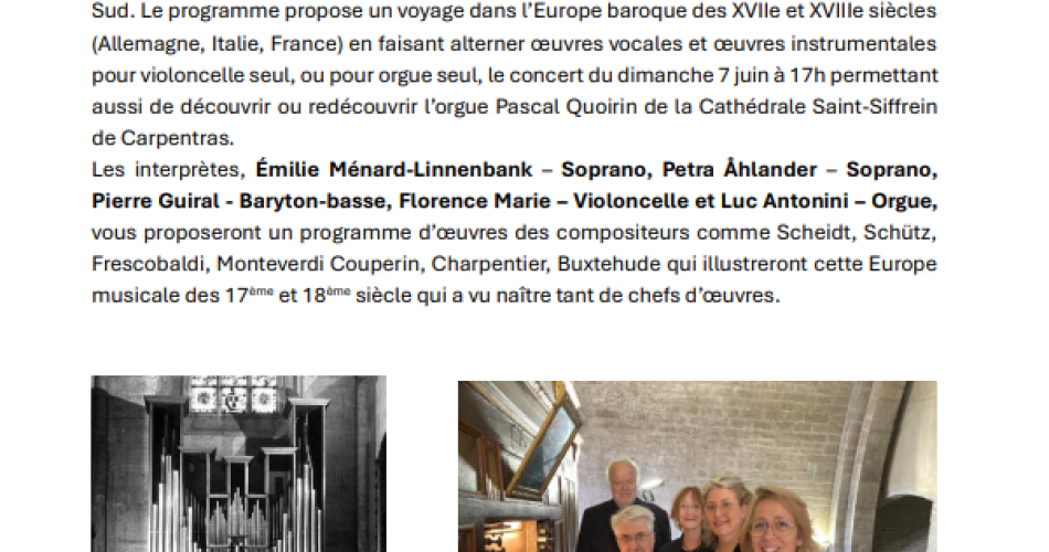 La Route des Orgues en Vaucluse : concert à Carpentras@La route des orgues