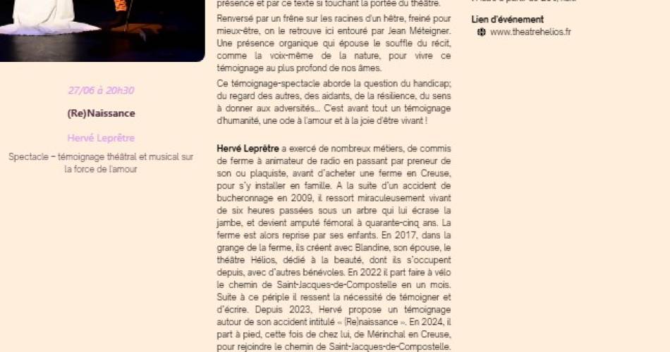 Spectacle – témoignage théâtral et musical sur la force de l'amour (Re)Naissance à la Fontaine de l'Aube à Cadenet@Spectacle – témoignage théâtral et musical sur la force de l'amour (Re)Naissance à la Fontaine de l'Aube à Cadenet_Cadenet
