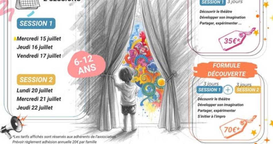 Théâtre stage été 2026 à La Bastide des Joudans@Théâtre stage été 2026