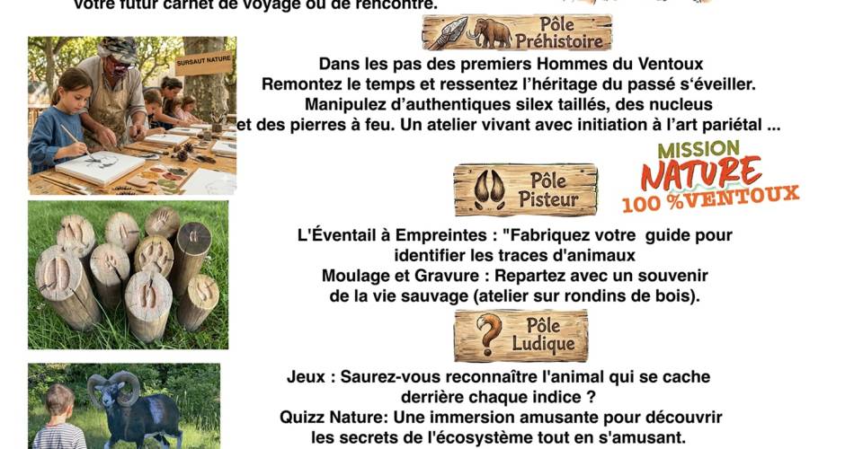 Les ateliers Sursaut Nature "Voyage au tambour"@© Nicolas Ughetto