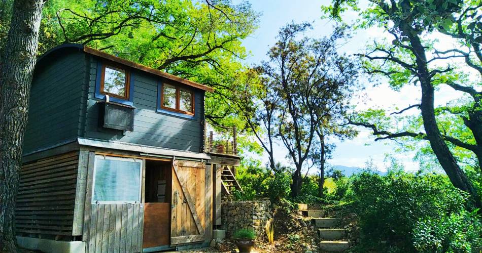 Evasion en cabane insolite, Solex vintage et saveurs gourmandes du Ventoux.@La Cabane du Ventoux