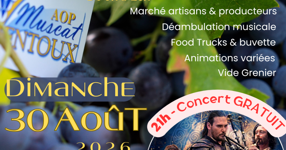 Fête du Raisin Muscat AOP@©Mairie de Malemort du Comtat