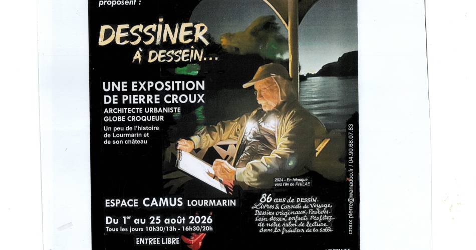 Exposition "Dessiner à dessein"@Pierre Croux