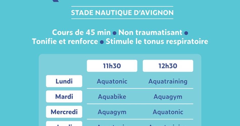 Aquafitness at the Aquatic Center@©Ville d'Avignon