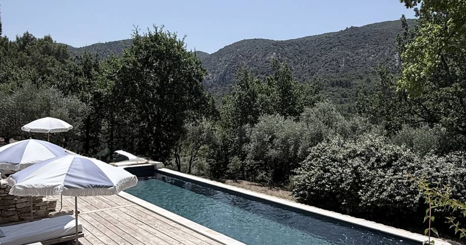 L'Atelier de Rosina@Piscine chauffée à partir du 1 mai jusqu’au 30 septembre face au Luberon