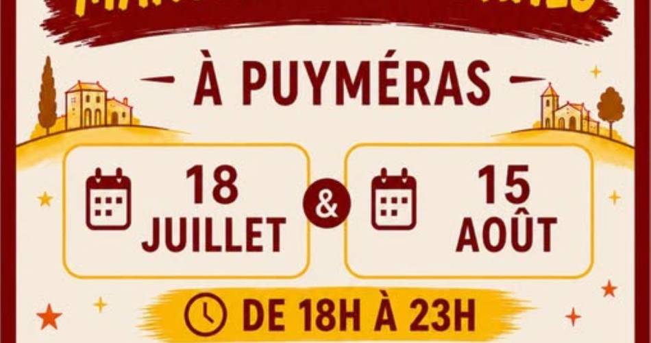 Nachtmarkt van Puyméras@Comité des fêtes puyméras