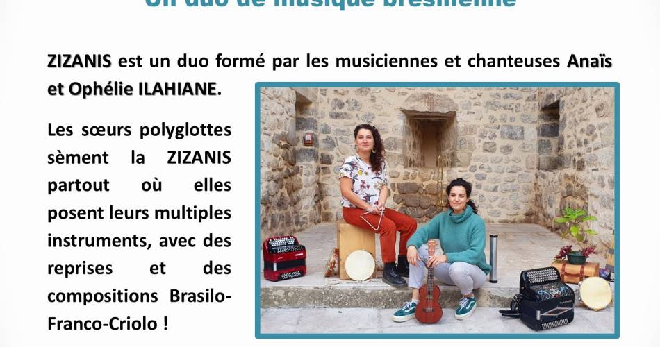 ZIZANIS ; un duo de musique brésilienne@Chez Paulette