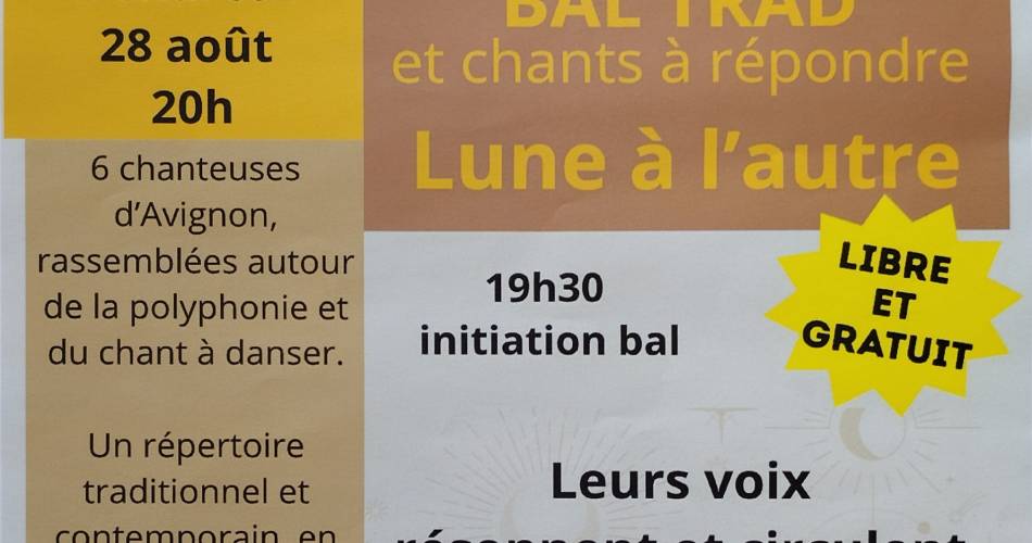 Bal Trad et chants à répondre : Lune à l'autre@La Placette