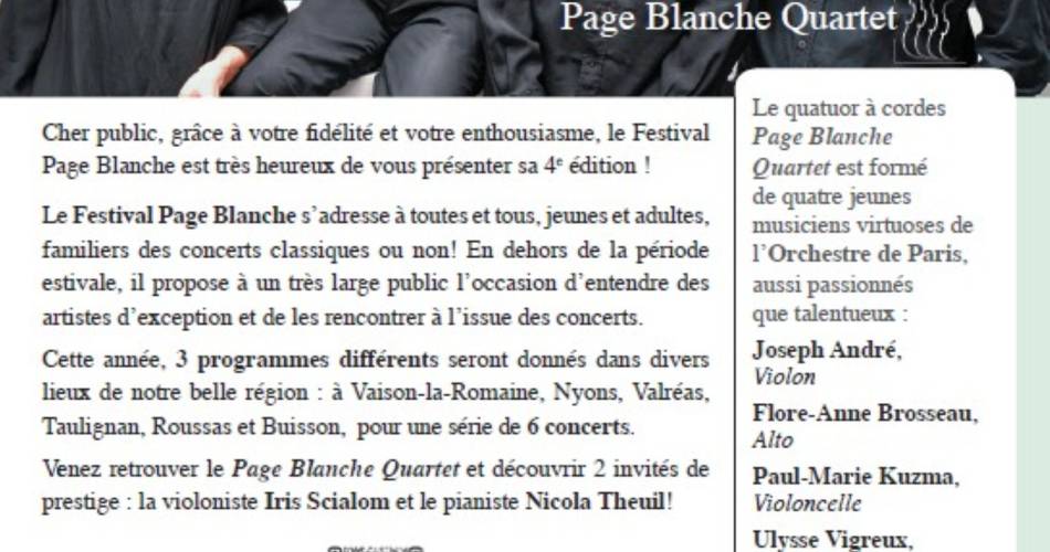 Festival Page Blanche : Entrez dans la danse !@PBQ