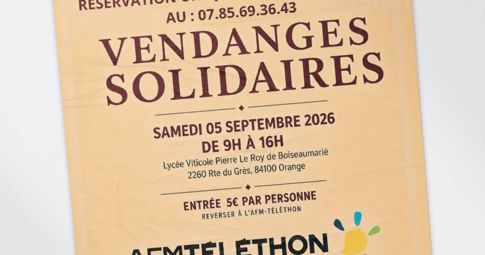 Vendanges solidaires@© Lycée Viticole Orange