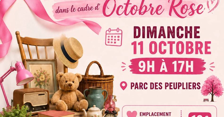 Octobre Rose : Vide grenier@© Octobre Rose Jonquières