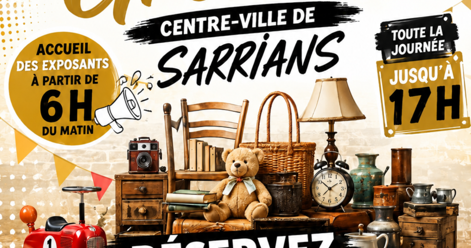 Vide Grenier ACS@Association des commerçants e artisans de Sarrians