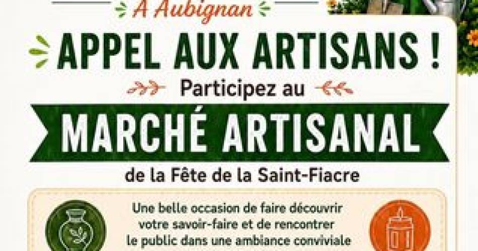 Marché artisanal@Mairie Aubignan