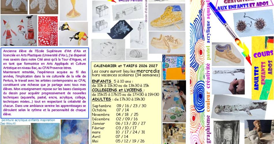 Atelier de dessin peinture arts plastiques@photo perso