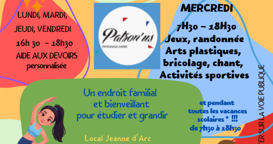 Patron'us accueille vos enfants de 6 à 17 ans@Patron'us accueille vos enfants de 6 à 17 ans_Pertuis