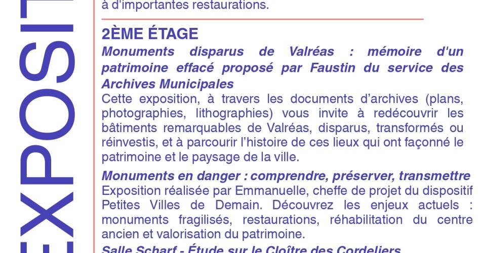 Les journées du patrimoine au Château de Simiane@mairie de Valréas