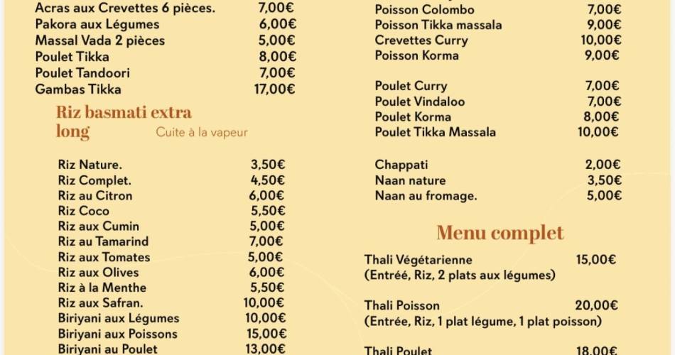 Saveurs India@RAMARAW