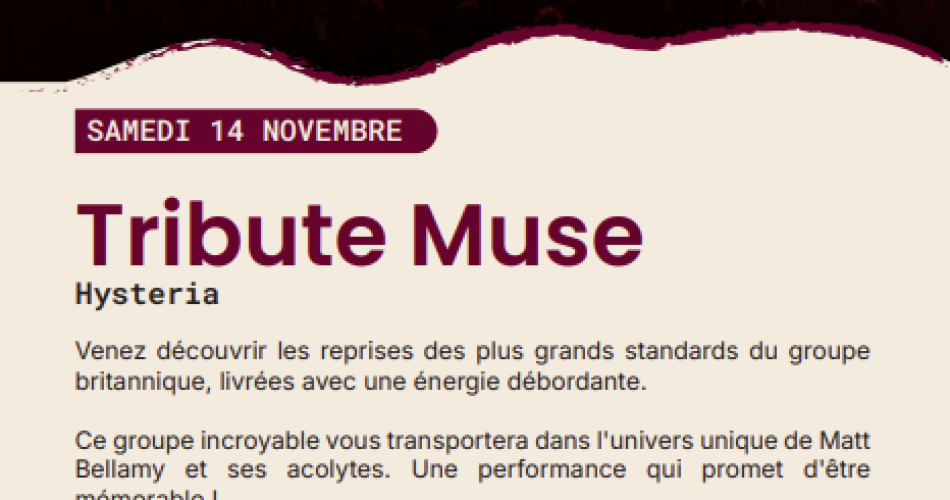 Concert Tribute - Muse@MJC de Cavaillon