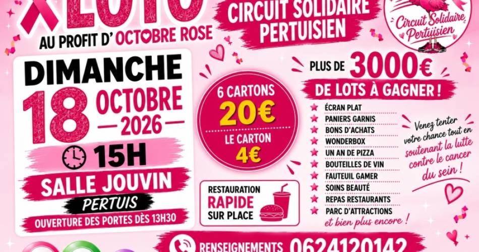 Loto Octobre Rose@Loto Octobre Rose_Pertuis